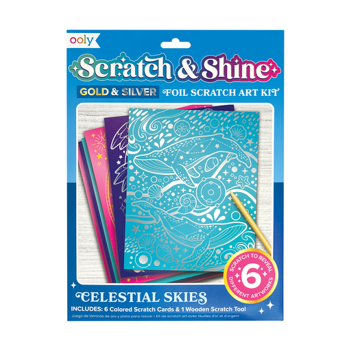 Scratch & Shine Scratch Cards (CELESTIAL SKIES)
