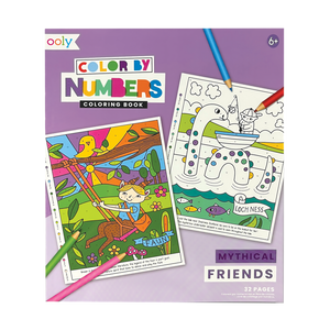 Color By Number Coloring Book (Mythical Friends)