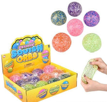 Load image into Gallery viewer, SQUISH STICKY BEADED ORB BALL (colors vary)