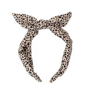 Spotty Leopard Tie Headband