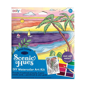 Scenic Hues D.I.Y. Watercolor Kit (OCEAN PARADISE)