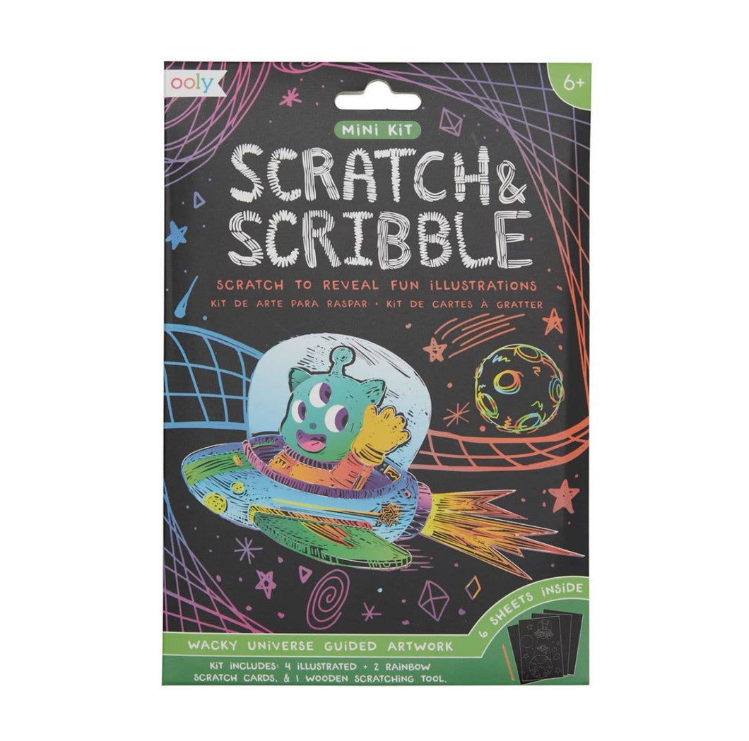 SPACE | MINI Scratch & Scribble Art Kit