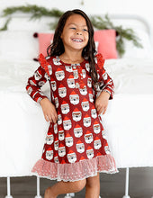 Load image into Gallery viewer, RED Santas | NIGHTGOWN (6/12, 12/18, 3T + 7yrs ONLY left)
