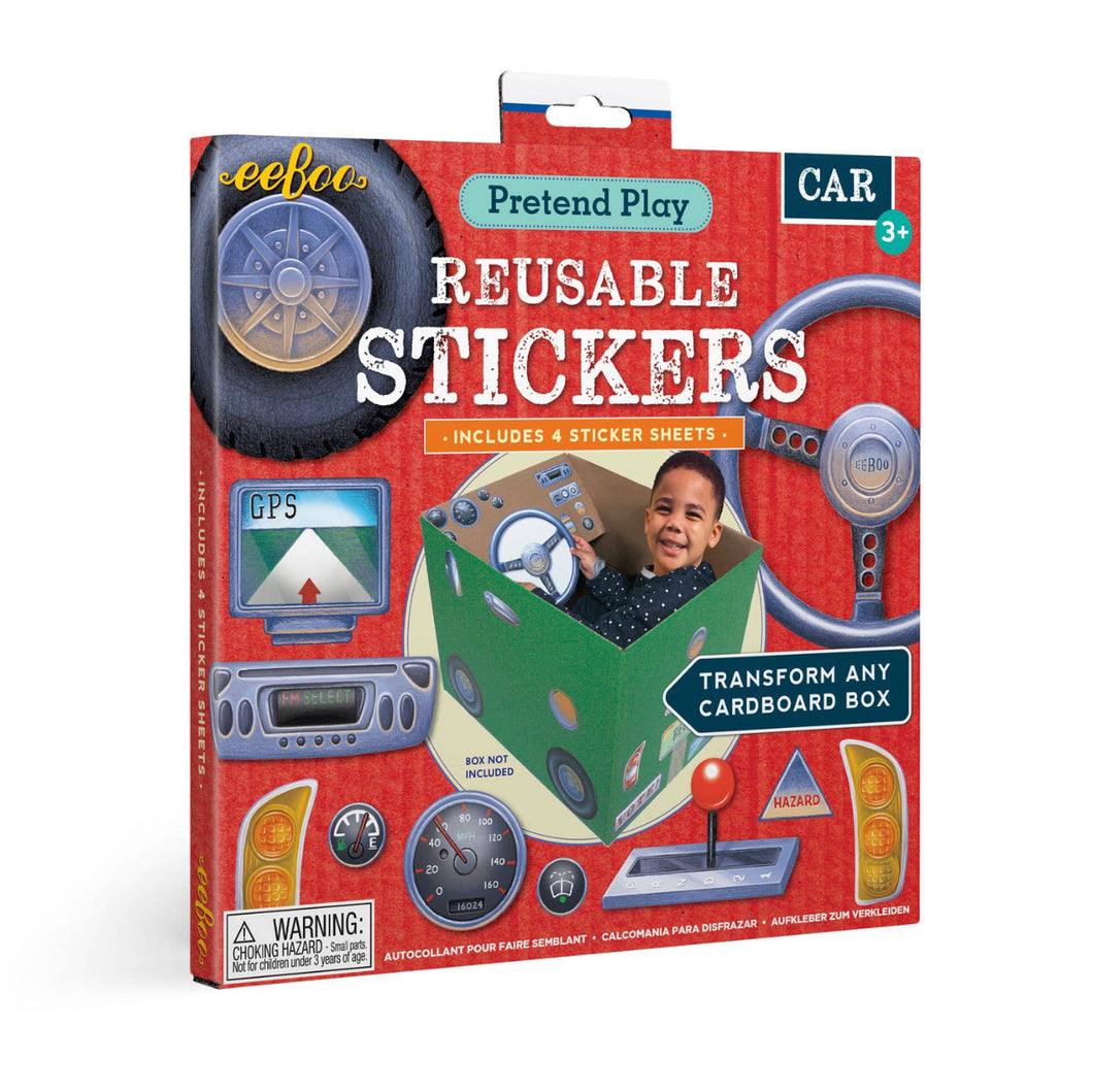 CAR Pretend Play STICKERS for boxes