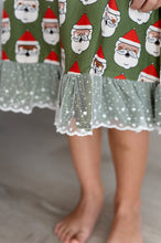 Load image into Gallery viewer, GREEN Santas | NIGHTGOWN (with shorts)